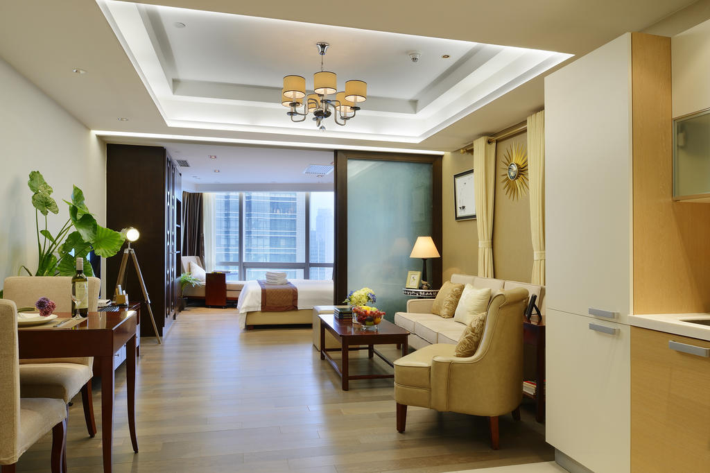 Yousu Hotel & Apartment Nanjing Xuanwu Lake Jinmao Plaza Branch Zimmer foto